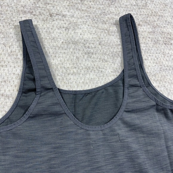 Marine Layer Tak Top Gray Women Small Gray Luxe Ribbed Textured Hiking Outdoor - Picture 9 of 12